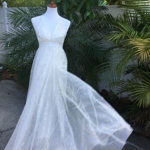 Long Maxi Dress with Criss Cross Back